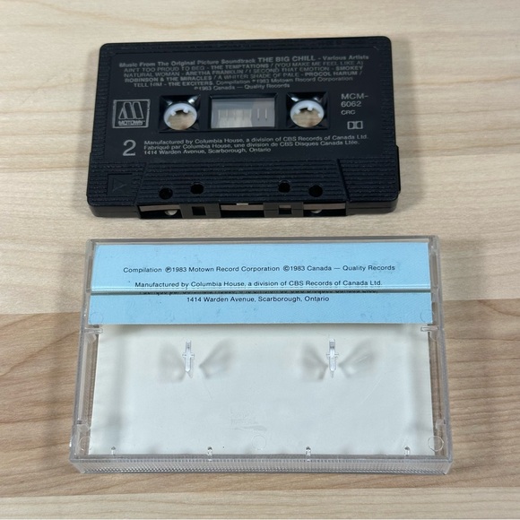 The Big Chill Soundtrack Cassette 1983 GUC - Picture 2 of 3